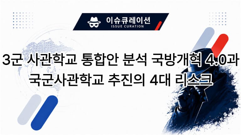 3군 사관학교 통합안과 국군사관학교 창설 논의를 나타내는 대표 썸네일 이미지